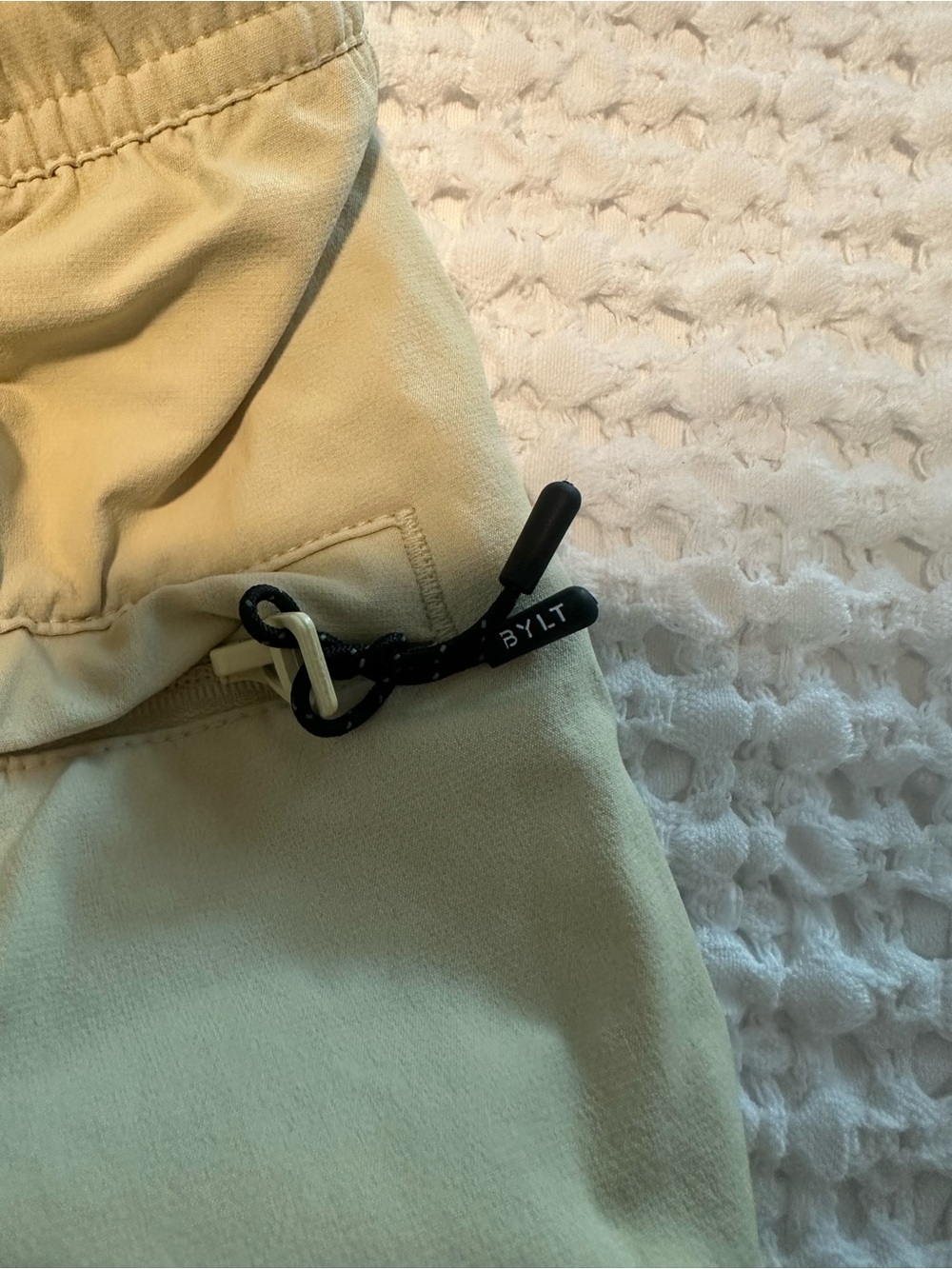 BYLT Basics Yellow Performance Drawstring Shorts - Picture 6 of 6
